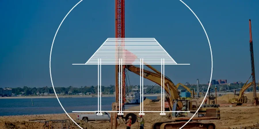 Illustrative image of Prefabricated vertical drain (PVD) design in Baton Rouge