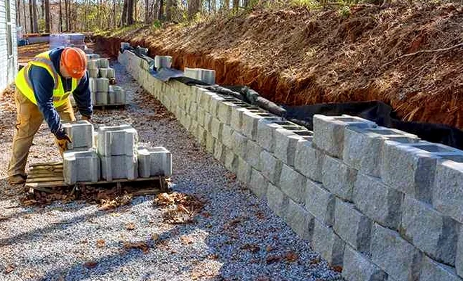 Illustrative image of Retaining wall design in Baton Rouge
